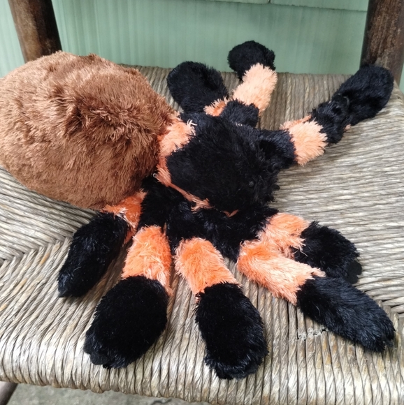 Wild Republic Tarantula Spider Plush 14" Stuffed Animal Orange Black Brown 2017 - Picture 4 of 9